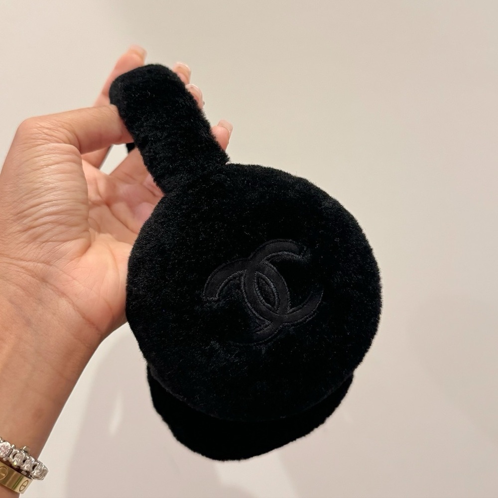 Chanel 24b black earmuffs